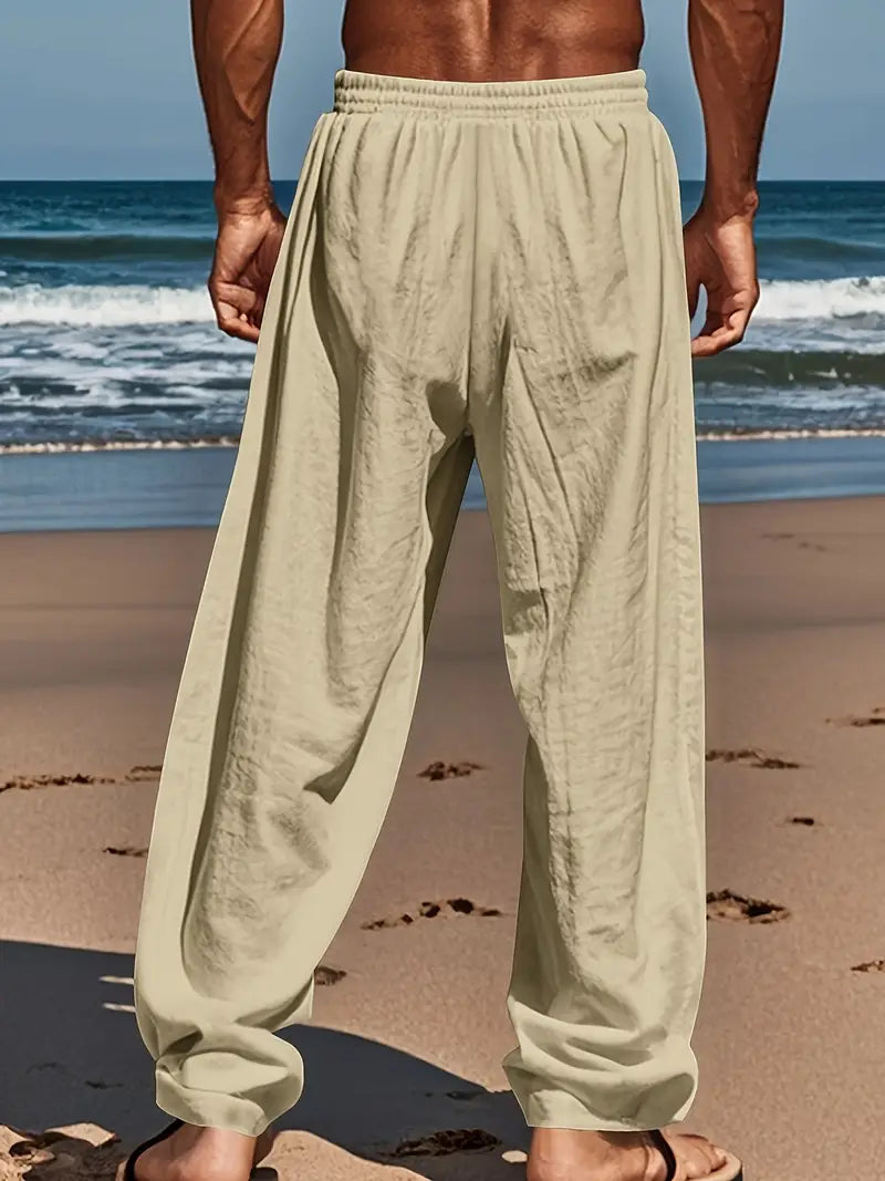 Pantalon de lin décontracté