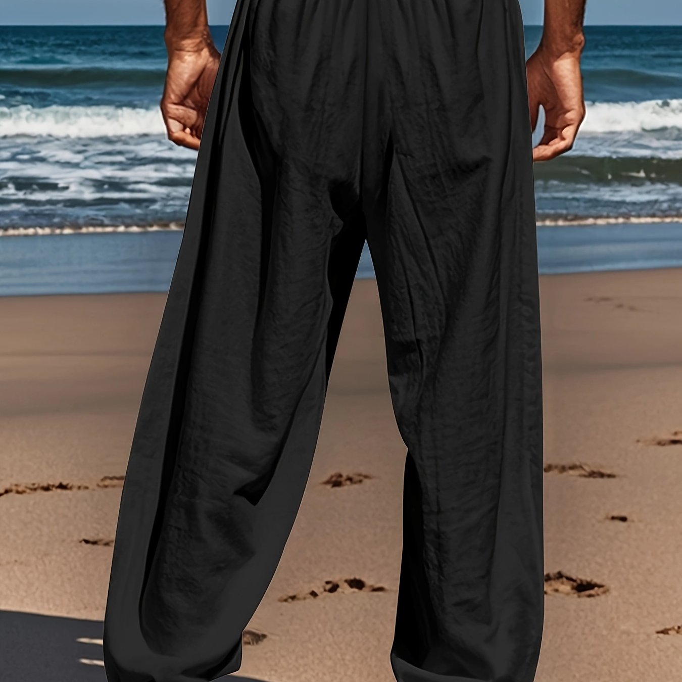 Pantalon de lin décontracté