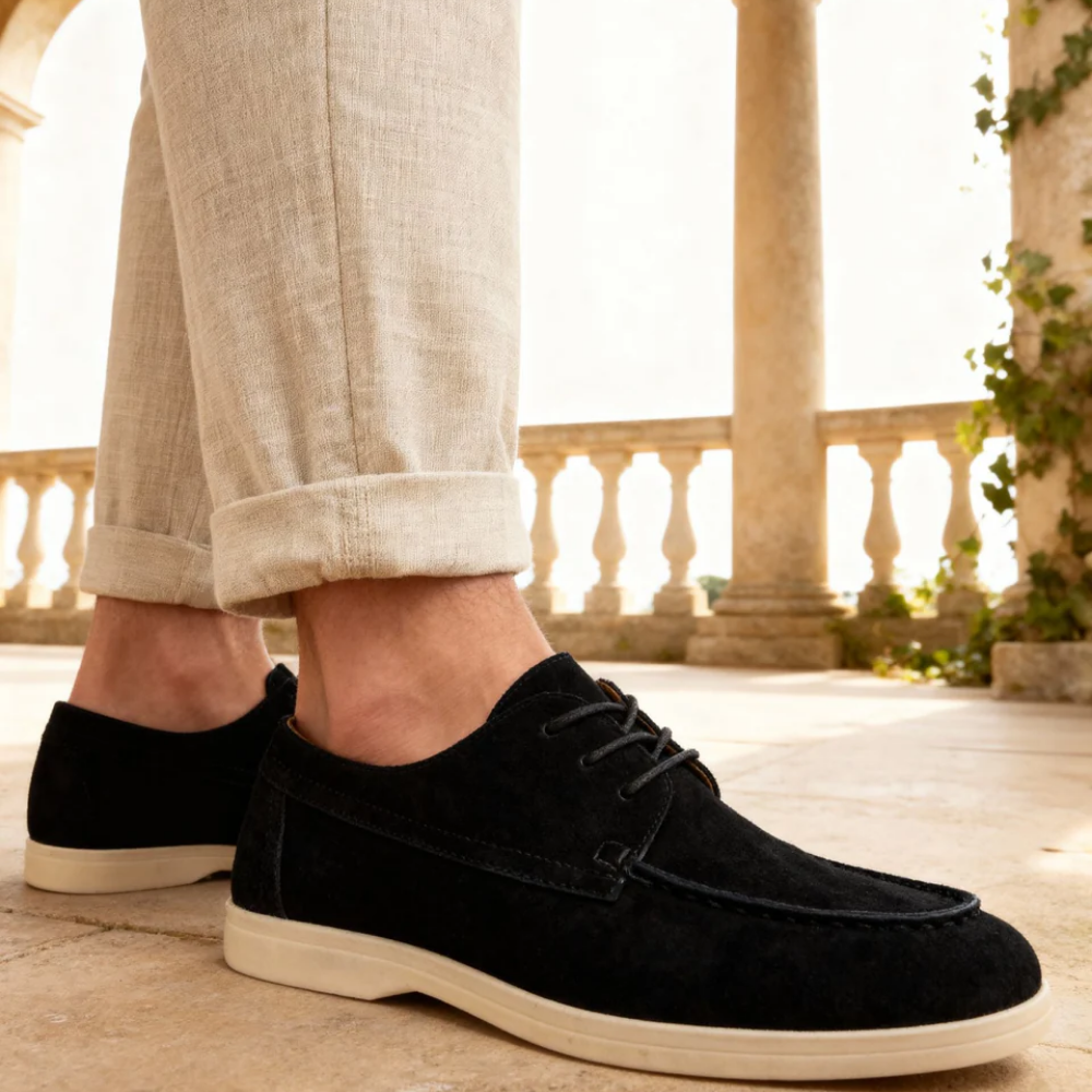 Chaussures élégantes en daim