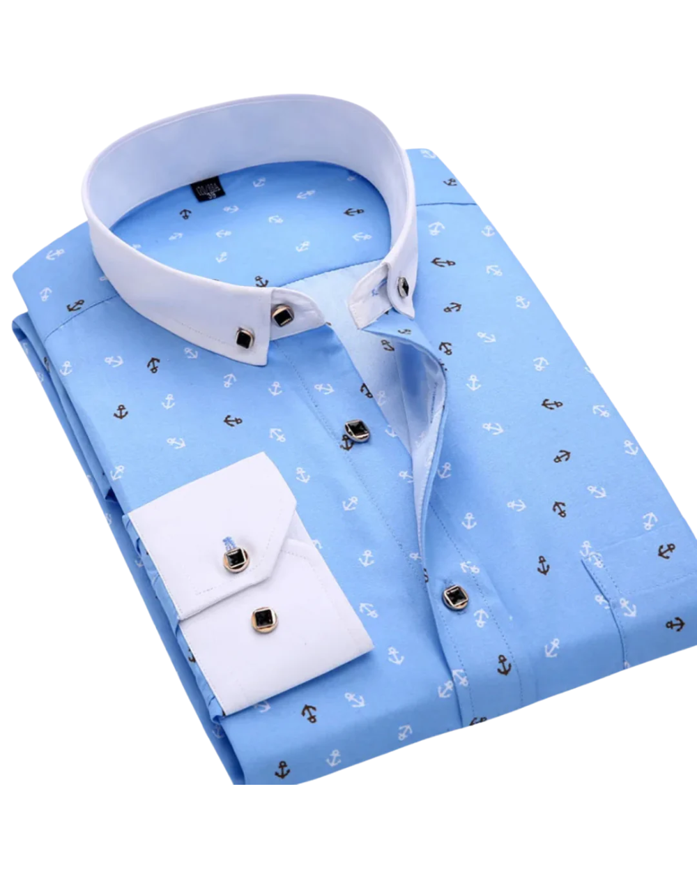 Chemise à imprimé nautique
