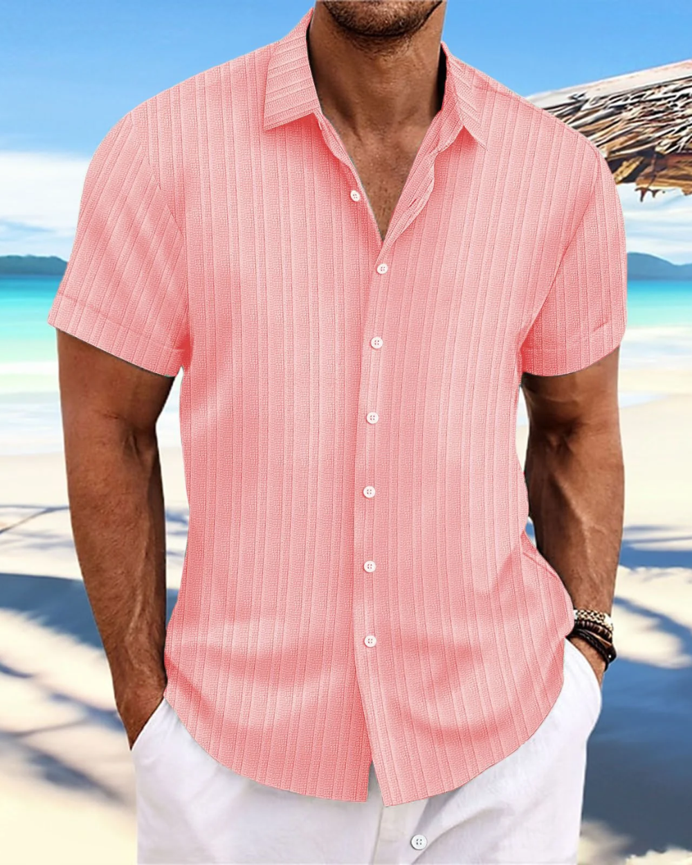 Chemise décontractée à manches courtes