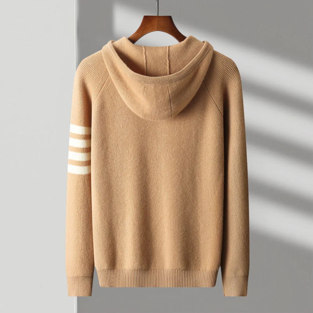 Pull à capuche en laine mérinos Arezzo