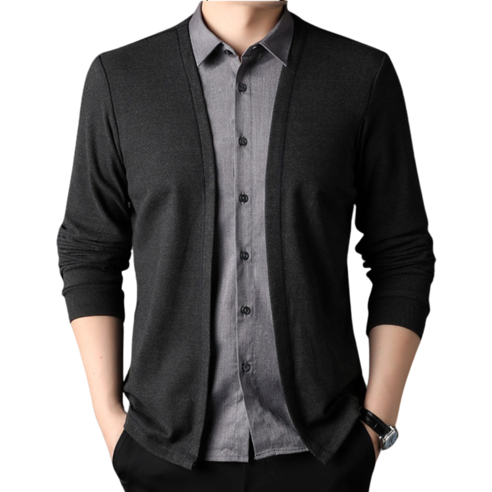 Chemise et cardigan 2 en 1