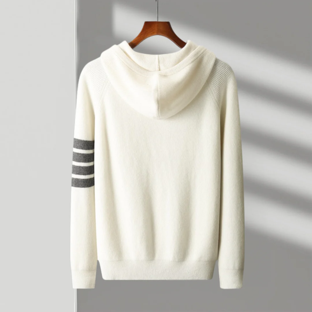 Pull à capuche en laine mérinos Arezzo
