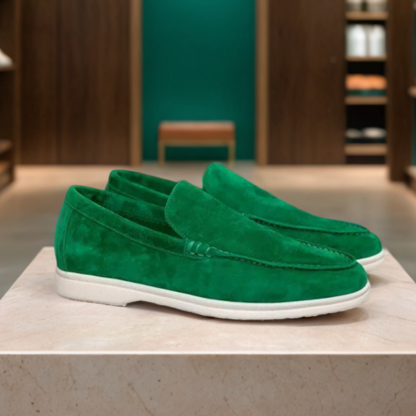 Mocassins en daim de qualité supérieure