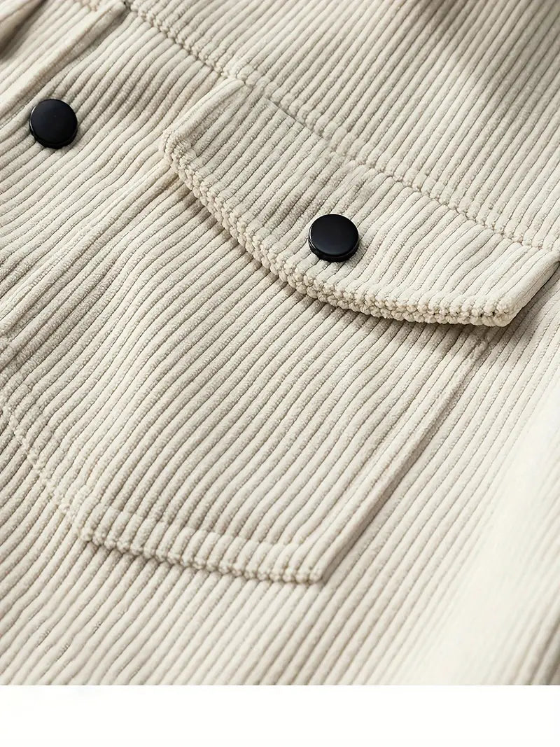 Veste élégante en velours côtelé