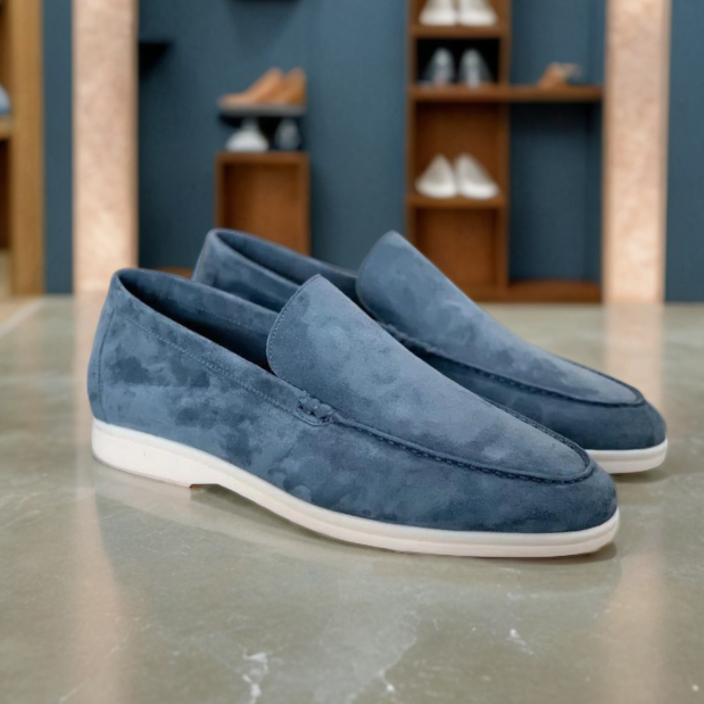 Mocassins en daim de qualité supérieure
