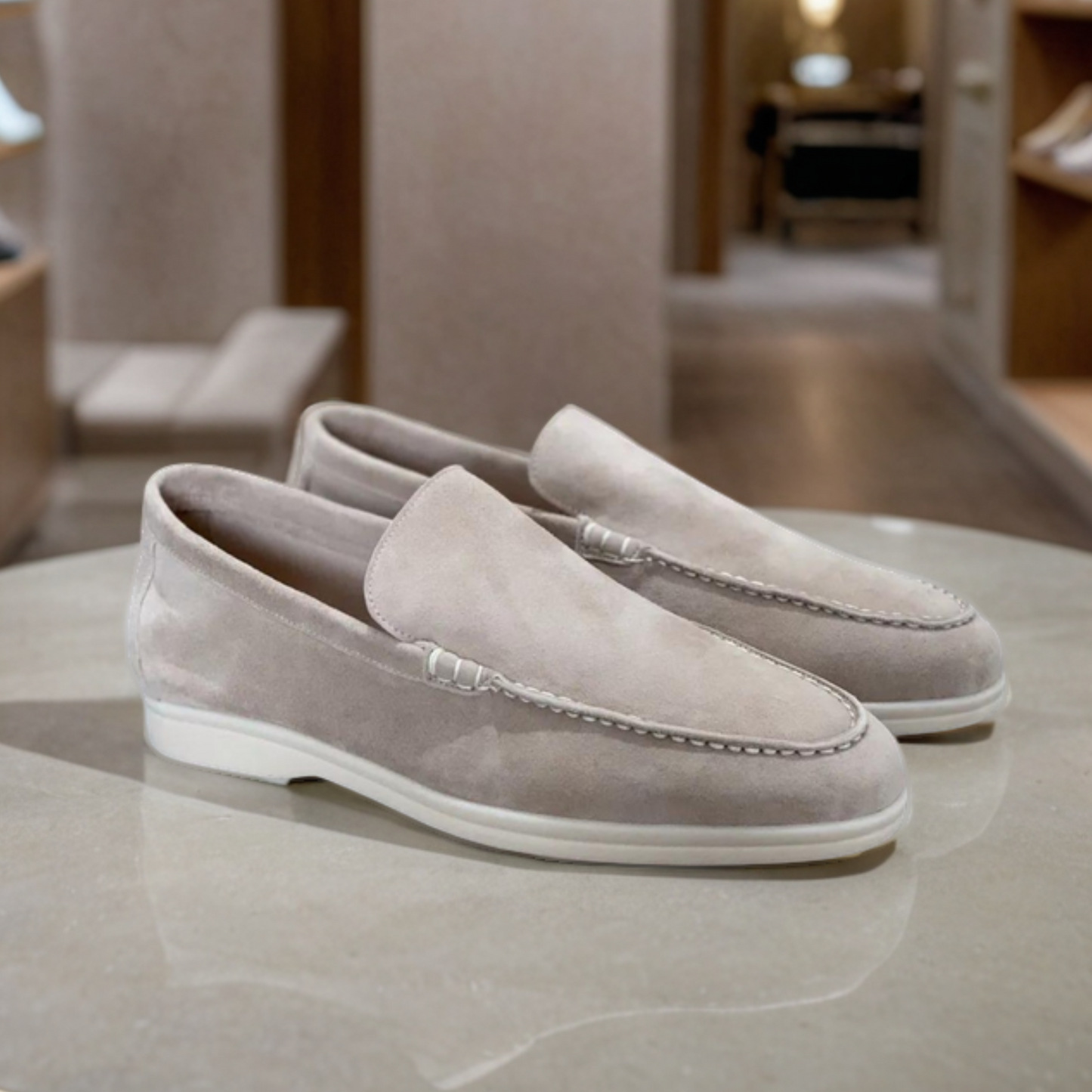 Mocassins en daim de qualité supérieure