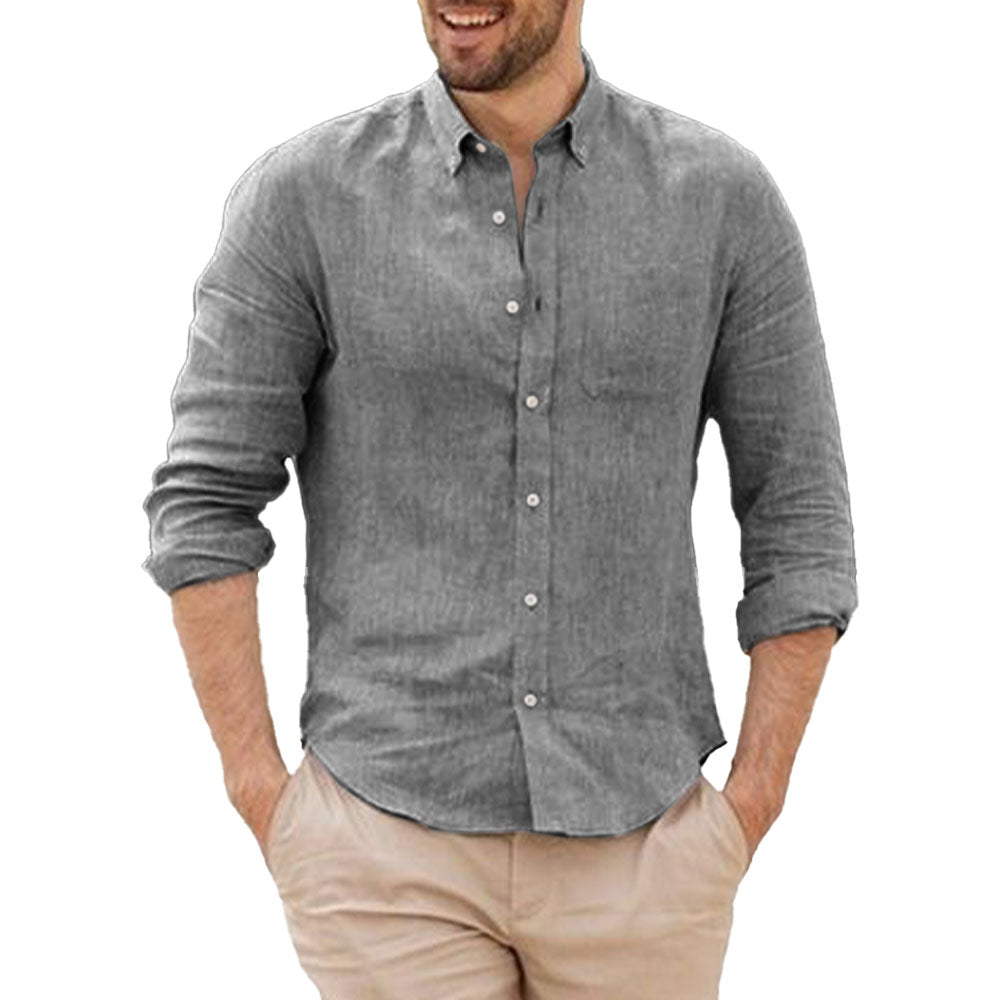 Chemise en lin respirant