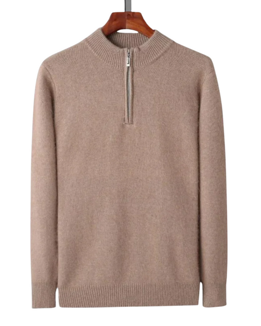 Genève Zip Up en cachemire