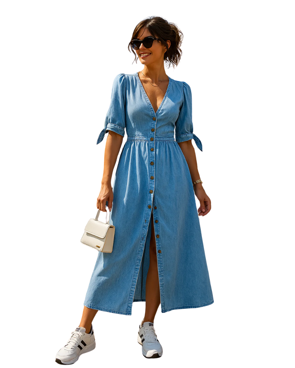 Robe en denim élégante