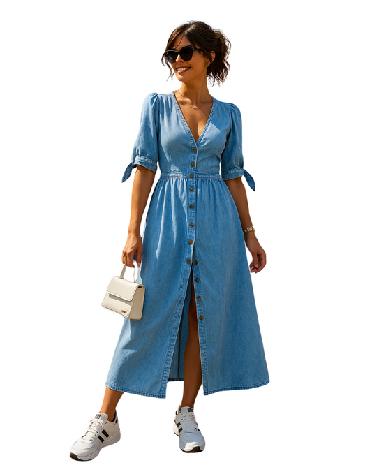 Robe en denim élégante