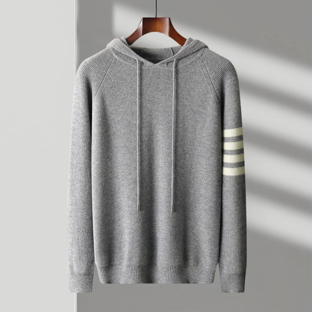 Pull à capuche en laine mérinos Arezzo