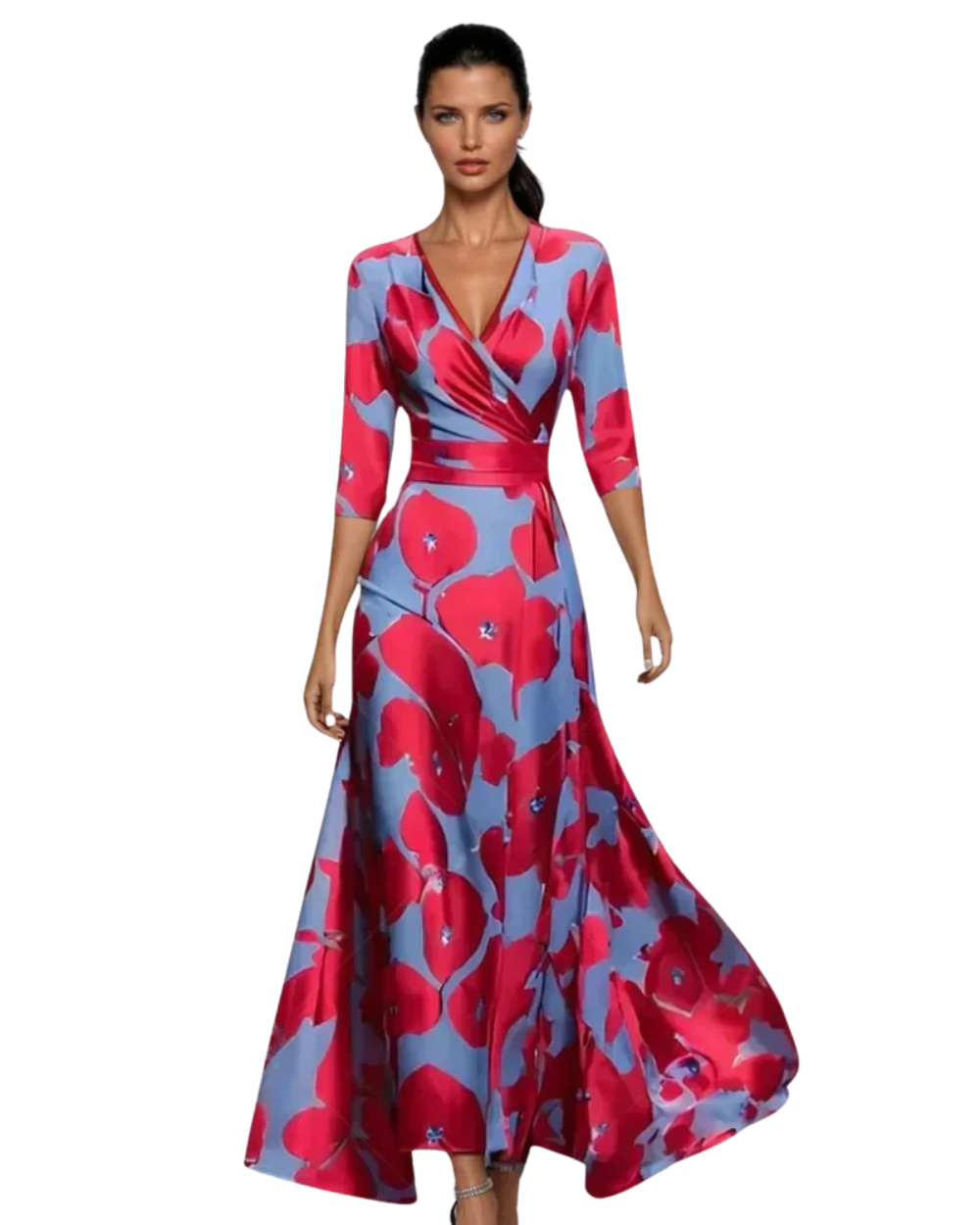 Monza Elegant Floral Dress