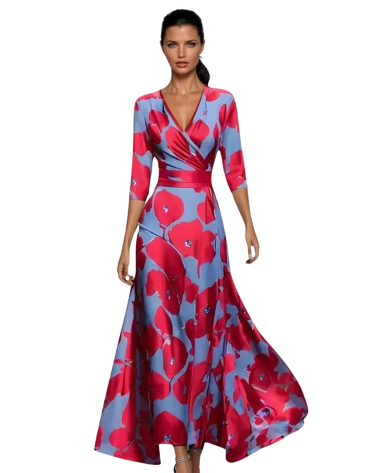 Monza Elegant Floral Dress
