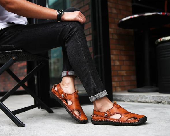 Sandales en cuir classiques