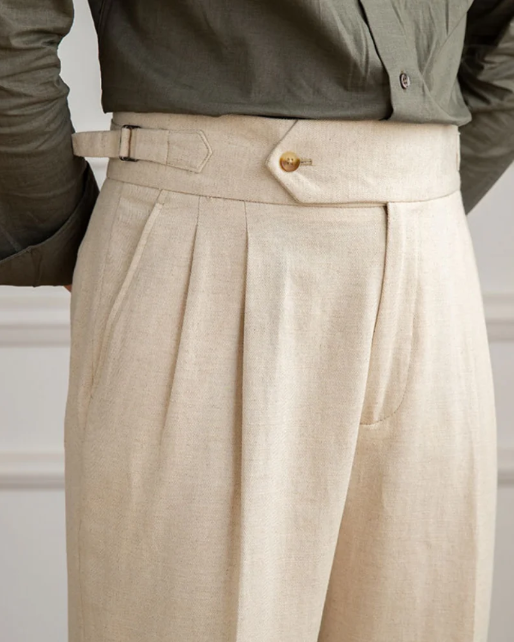 Pantalon en lin de Bali