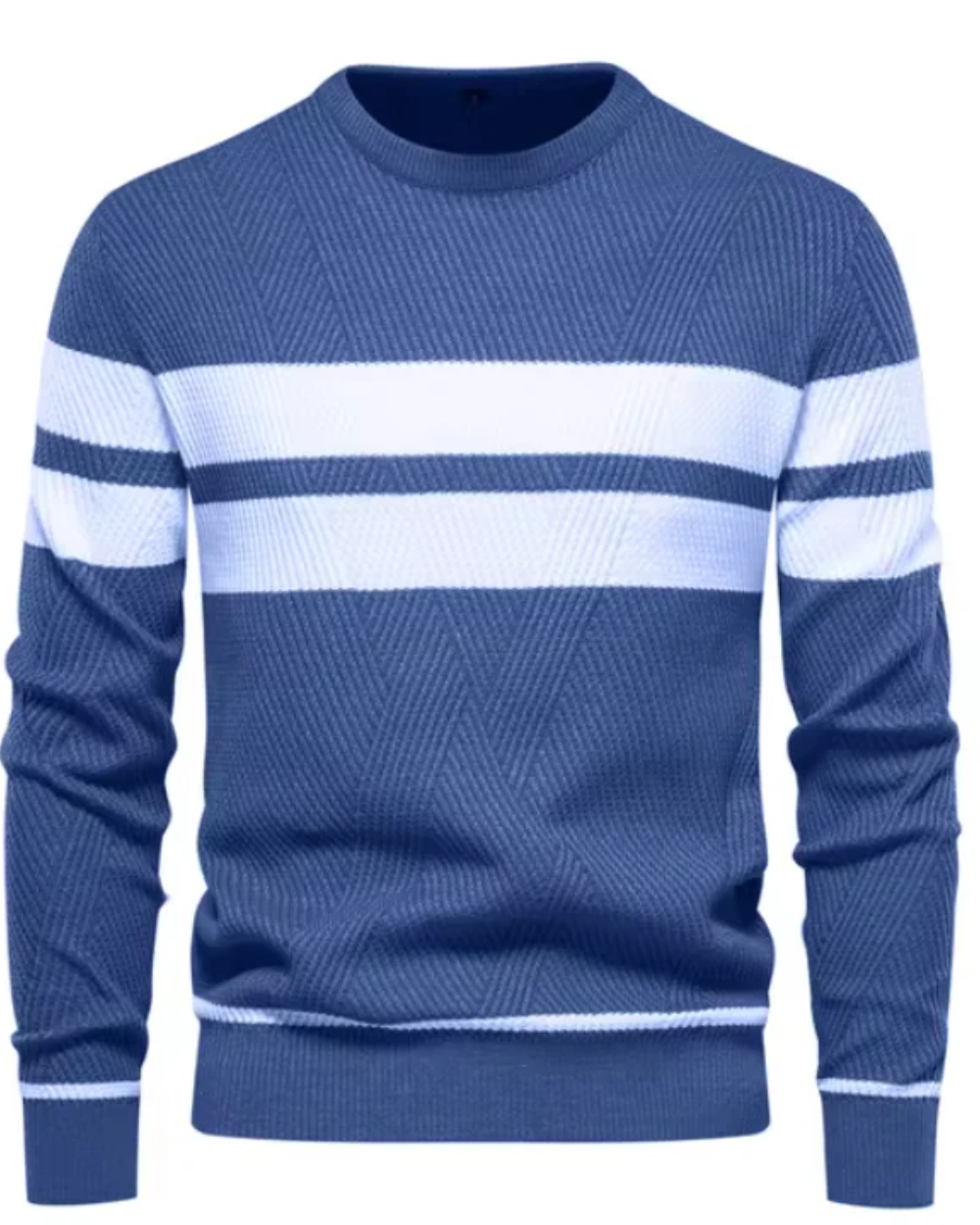 Pull élégant à rayures pour hommes