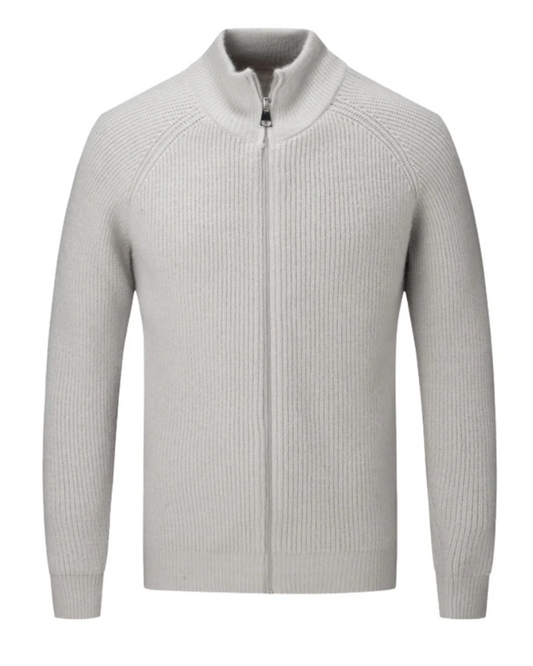Four Seasons - Cardigan zippé en laine mérinos