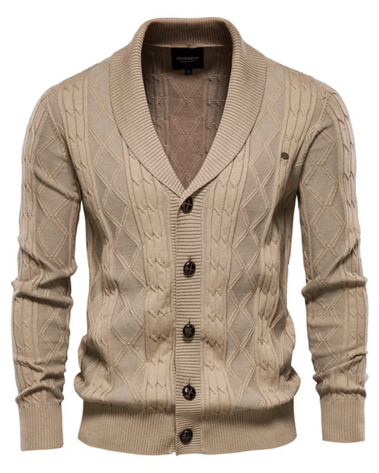Cardigan de luxe pour hommes avec boutons