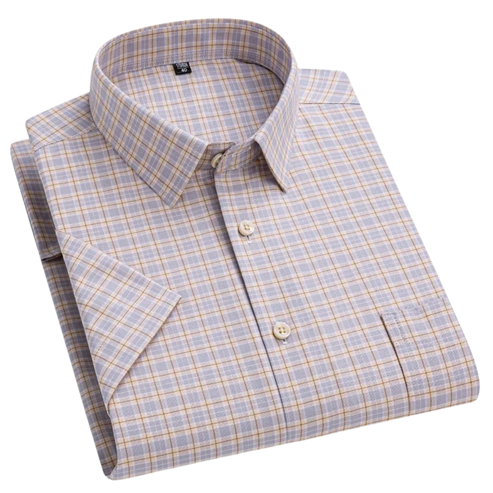Chemise en coton à manches courtes