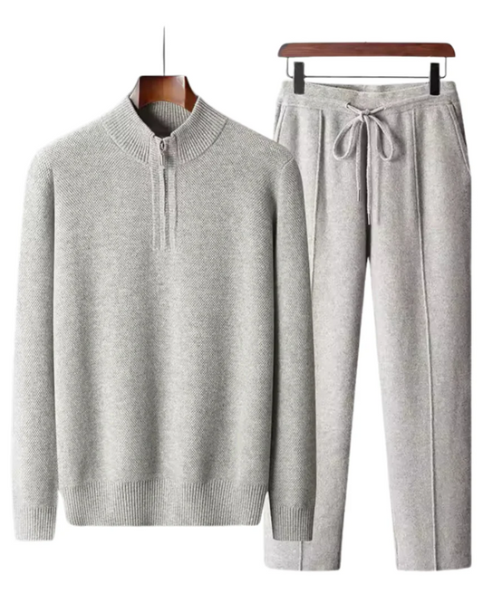 Tracksuit zippé en laine mérinos Taormina