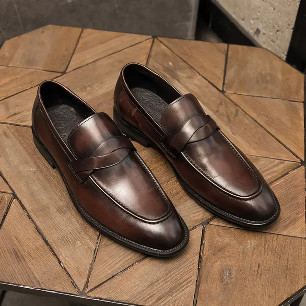 Mocassins en cuir chic