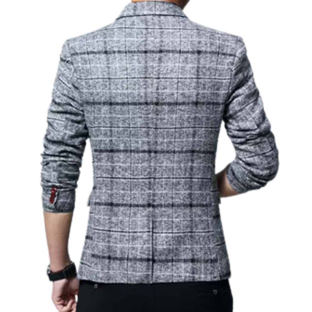 Blazer élégant à carreaux