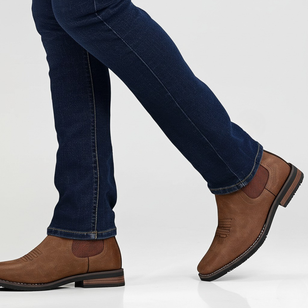 Bottes élégantes en cuir pour hommes