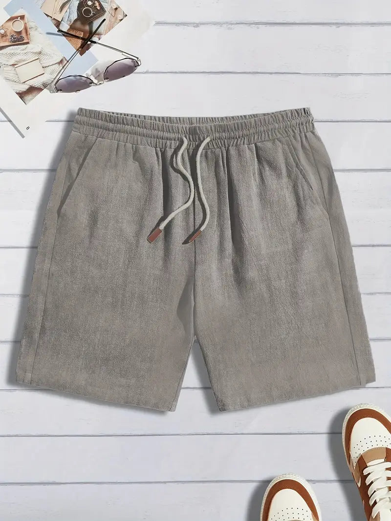Short en lin décontracté