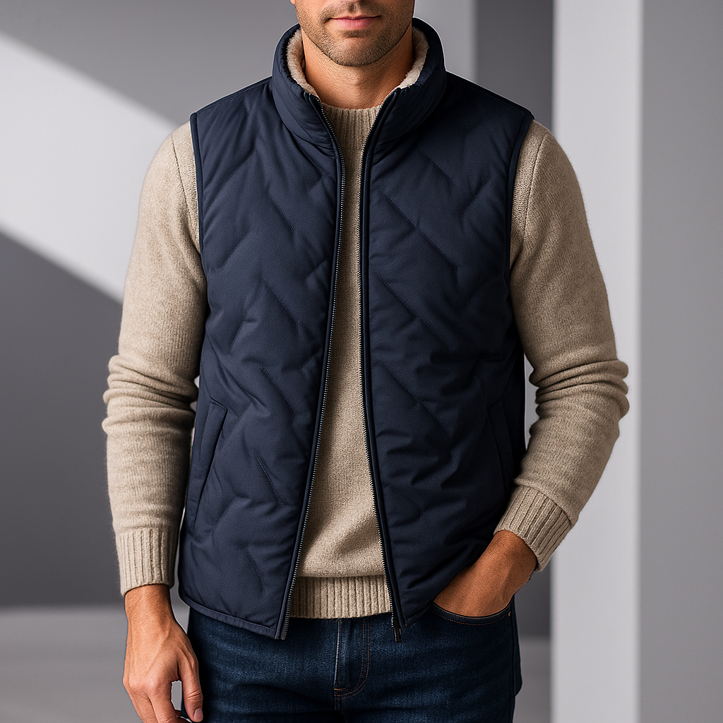 Gilet élégant en sherpa