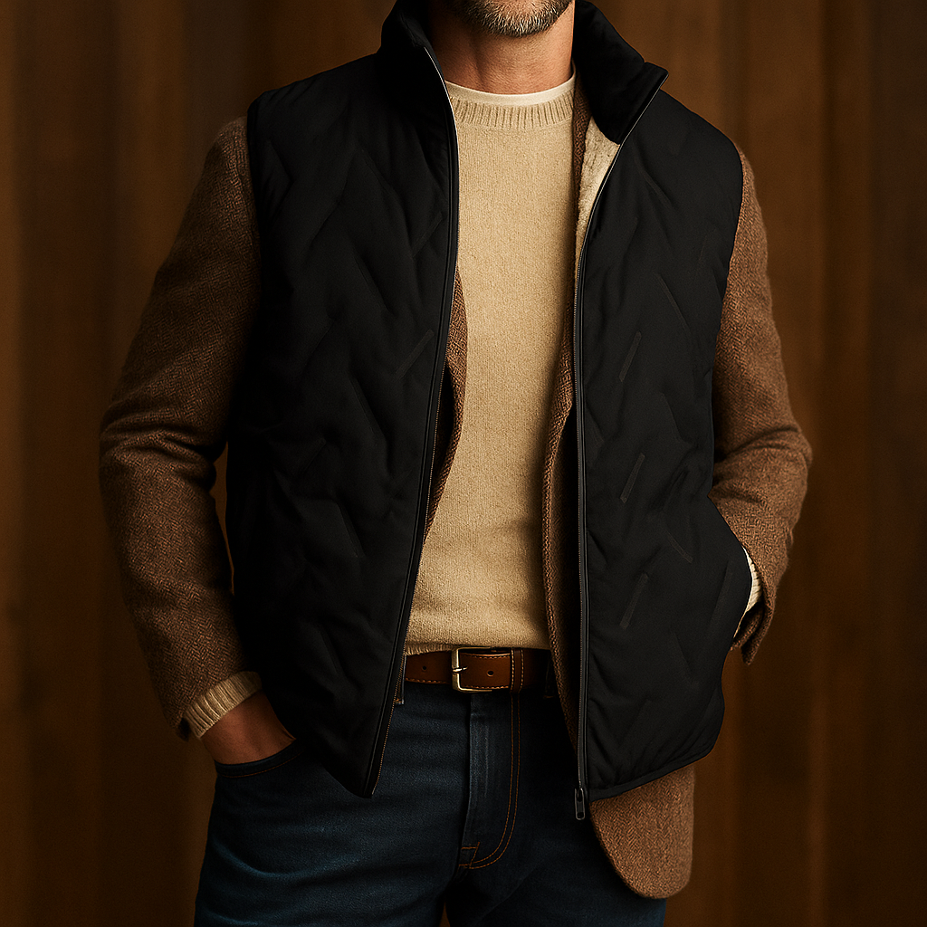 Gilet élégant en sherpa