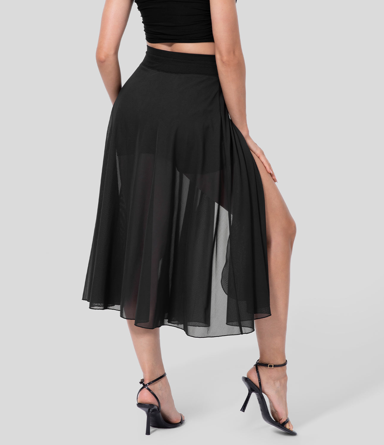 Jupe 2 en 1 taille haute