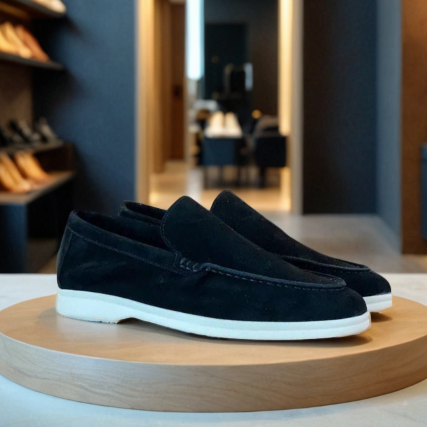 Mocassins en daim de qualité supérieure