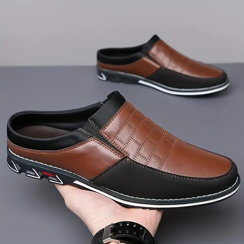 Mules en cuir