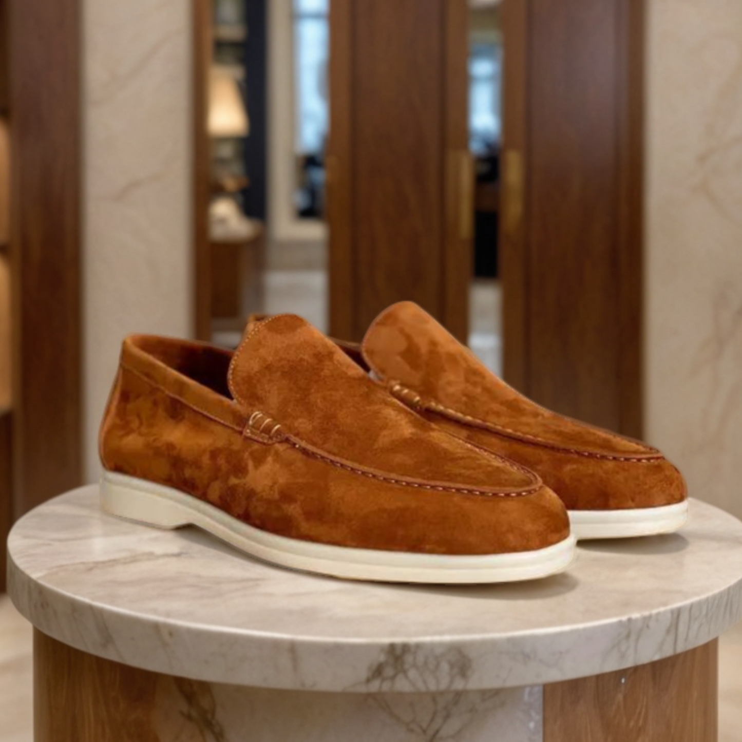 Mocassins en daim de qualité supérieure