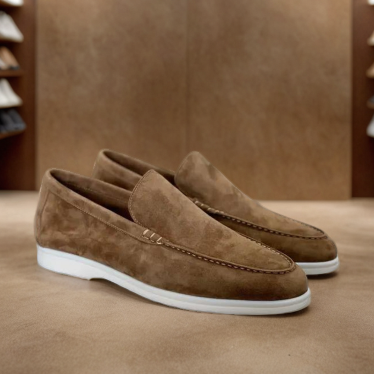 Mocassins en daim de qualité supérieure