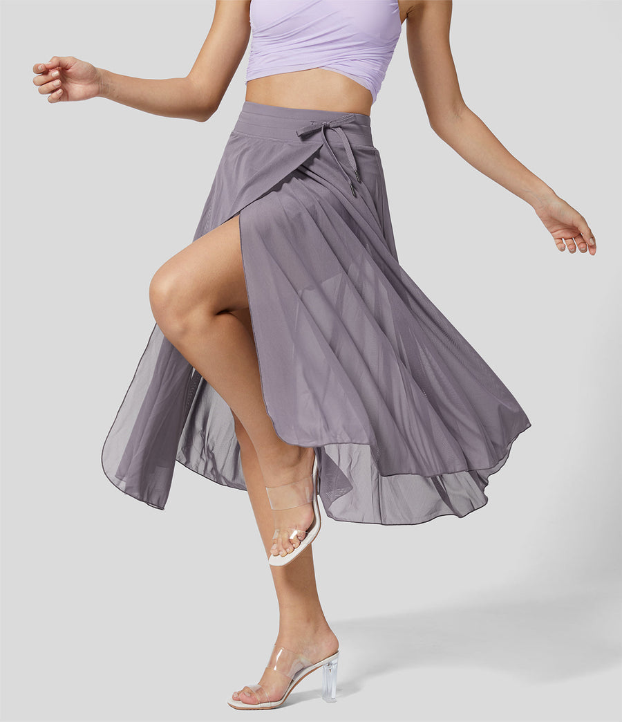 Jupe 2 en 1 taille haute