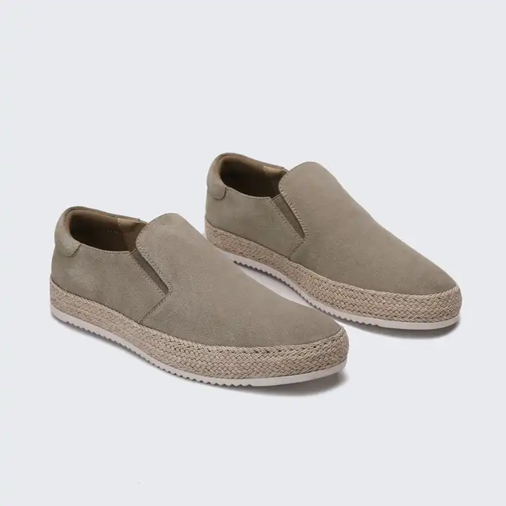 Mocassins d'été en daim