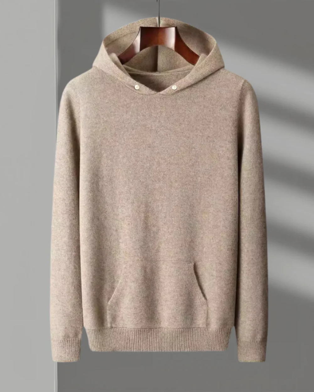 Pull à capuche en laine mérinos Nova