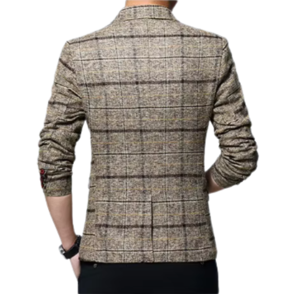 Blazer élégant à carreaux