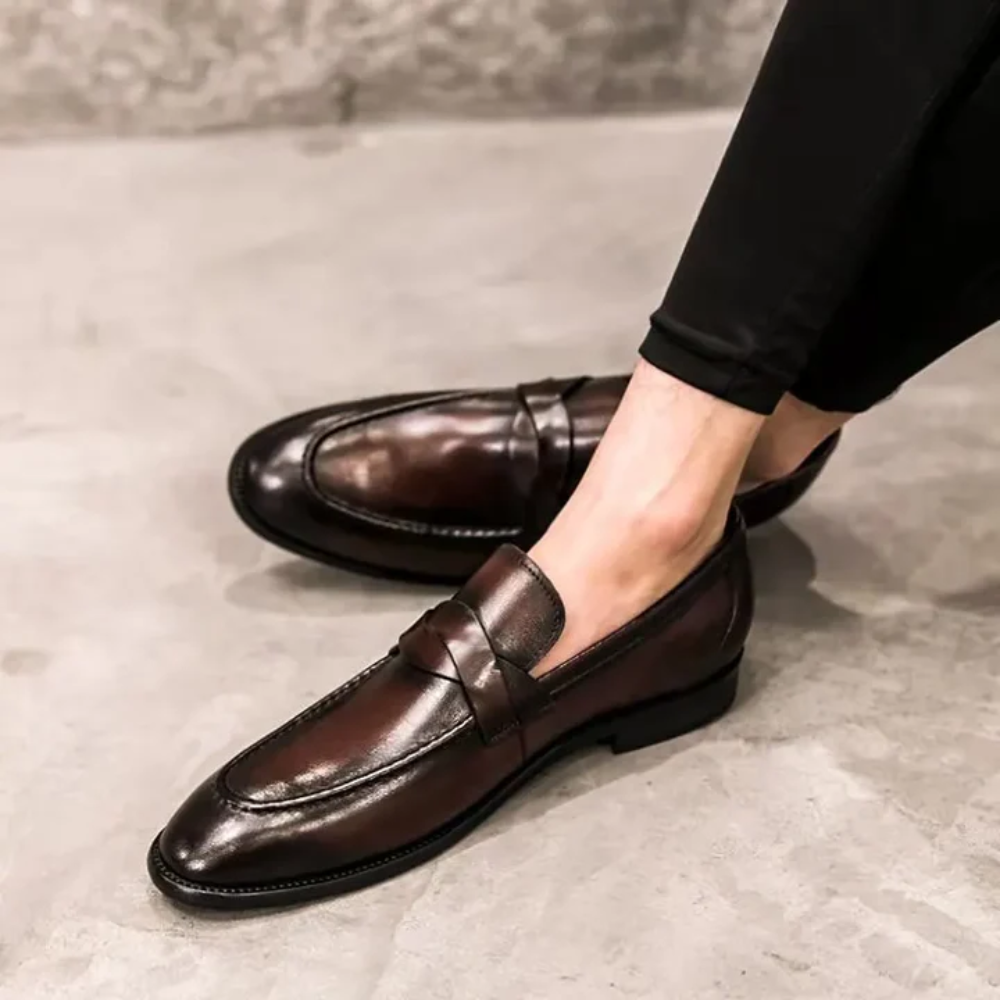 Mocassins en cuir chic
