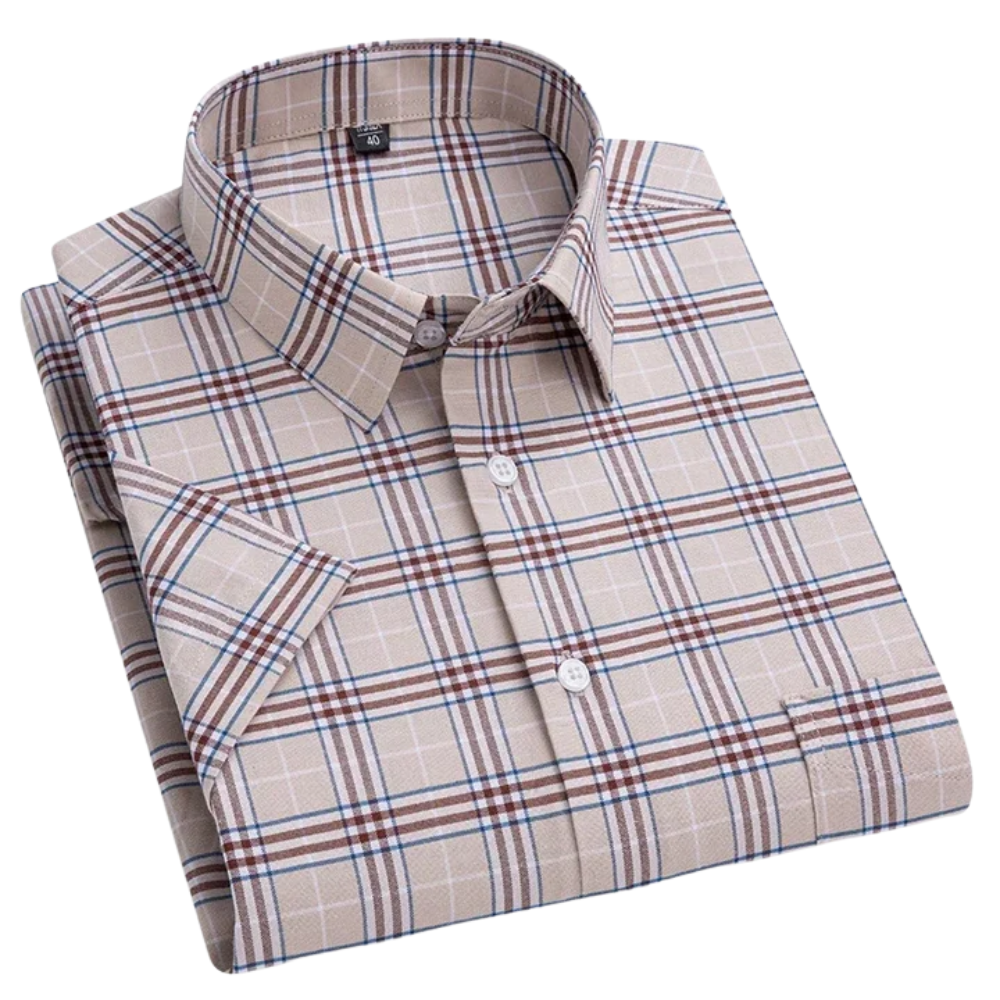 Chemise en coton à manches courtes