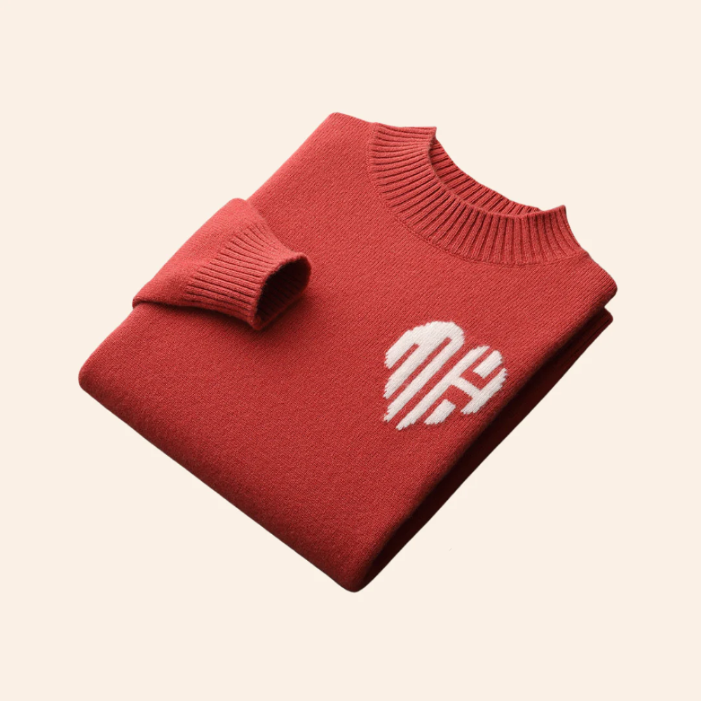 Bora Bora - Pull à cœur en cachemire