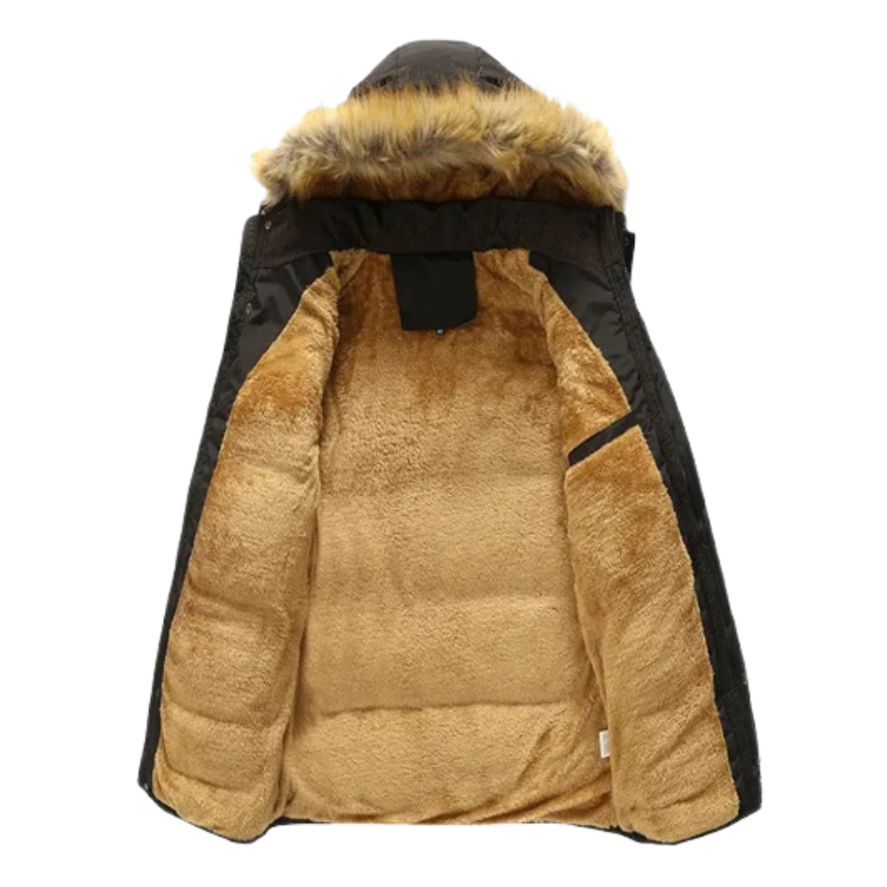 Veste d'hiver élégante en polaire matelassée