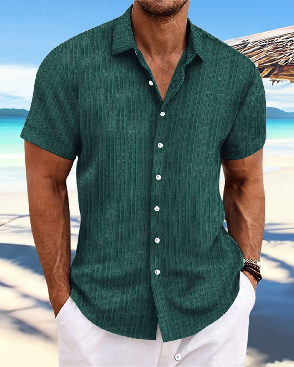 Chemise décontractée à manches courtes