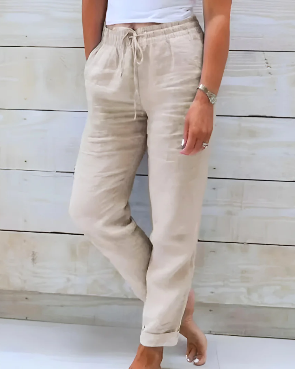 Pantalon de lin confortable