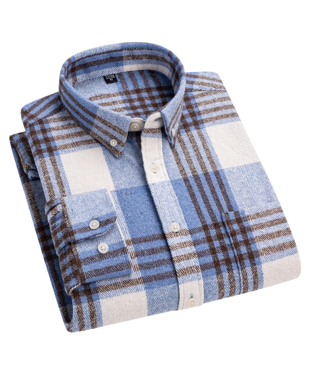 Chemise en coton à carreaux