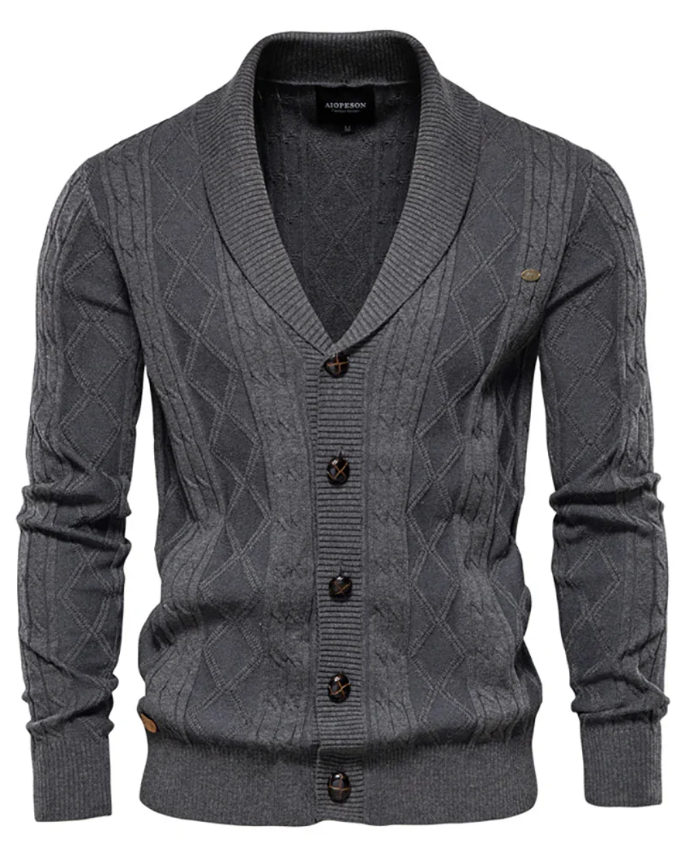 Cardigan de luxe pour hommes avec boutons