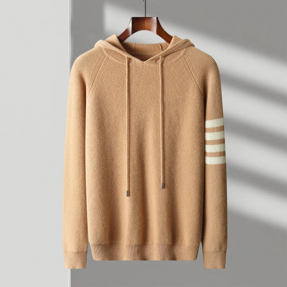 Pull à capuche en laine mérinos Arezzo